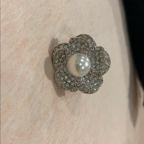 Flower pearl ring adjustable - Picture 1 of 3